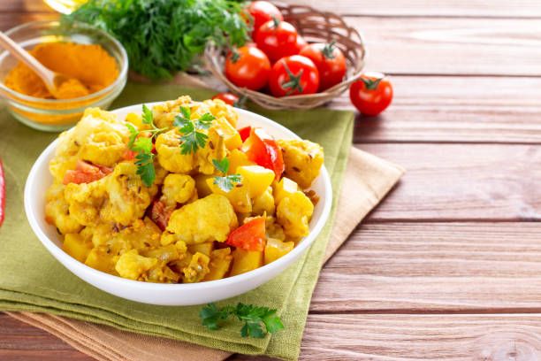 Top 10 Must-Try Indian Dishes in Koh Samui (That Tourists Love) 6 dry style aloo gobi with turmeric and herbs – a vegan indian dish in koh samui