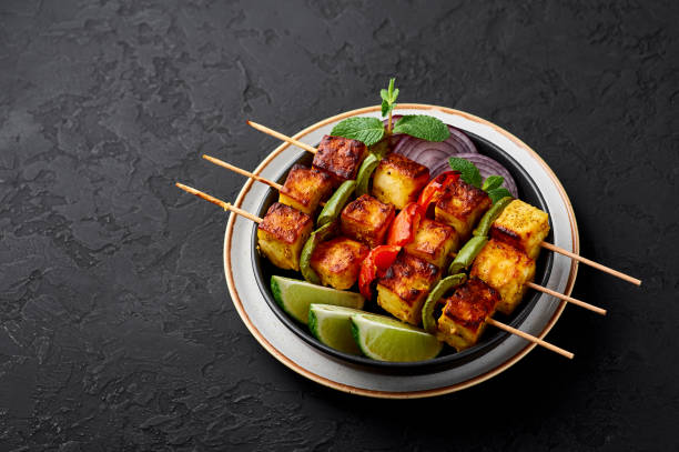 Top 10 Must-Try Indian Dishes in Koh Samui (That Tourists Love) 8 grilled paneer tikka on skewers – a tandoori favorite indian dish in koh samui 2