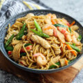 stir fried seafood noodles wide