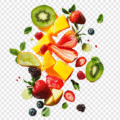 vibrant tropical fruit medley burst summer flavors 191095 81030
